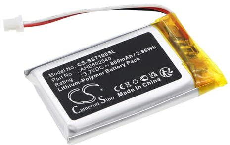 TCTK Akku 800mAh Kompatibel mit [Sena] SP105, SP88, Spider ST1, Spyder 1S Ersetzt AHB802540
