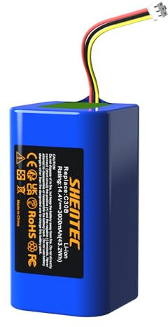 Shentec 14.4V Li-ion MD-C30B LTR300VX Saugroboter Akku für Liectroux C30B, C30B 2D,Midea M4,Blaupunkt XBoost BPK-VCBB1XB,Neo 820P 830P D071-INR-CH-4S1P Robot Vacuum Cleaner akku