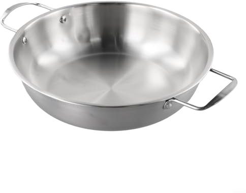 Olla de acero inoxidable de grado profesional de 24 cm para hacer fideos instantáneos y sopas abundantes en casa