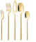 Elegante juego de cubiertos colgantes para varias ocasiones de comedor, idea perfecta (dorado)