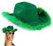 Wedhapy Grüner Flauschiger Cowboyhut mit Glitzer Weitkrempe Western Party Hut mit Verstellbarer Schnur für Cosplay Hen Party Cowgirl Hut Grüne Cowgirl Hat FL