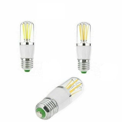 YSJX Lighting, Pack of 20, LED Filament Light Bulb AC220V E27/E14/B22 LED Fridge Freezer COB Bulbs 3W/4W/6W Lamps Lighting Household Bulbs(Warm White,E27 6W)