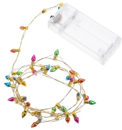 iplusmile Dollhouse Christmas Light, LED Mini Light Bulb String Miniature Holiday Decorations Dollhouse Christmas Decoration Lighting Accessories