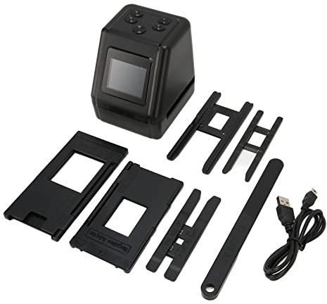 22MP Filmscanner für 135 126 110 Negative und Dias | 2-Sekunden-Scan, 22 MP Auflösung, Helligkeitsanpassung, TV-Anschluss zum Teilen