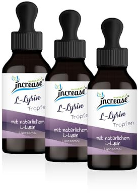 Nimm 3, zahl 2 Aktion Liposomale L-Lysin Tropfen hochdosiert - (270.000mg in 3 Flaschen) 3000mg L-Lysin pro Tagesdosis - MCT Öl - Hohe Bioverfügbarkeit