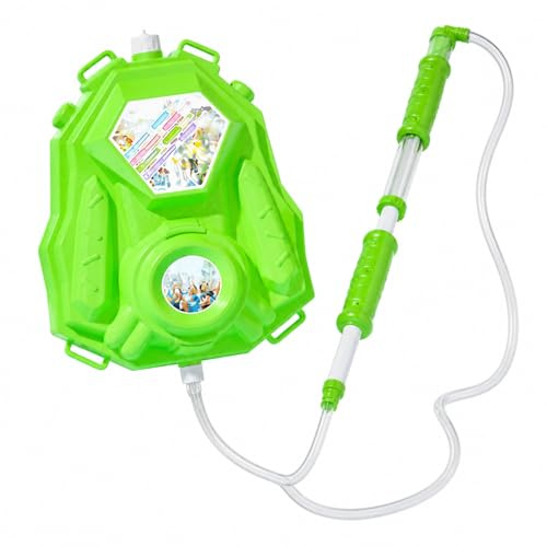 TTETTZ Wasserpistole Wassertank Rucksack Spritzpistole Funktion Pumphebel Solide für Kinder Beweglich für Wasserfest Familienreise Garten Sommeraktionen, Grün
