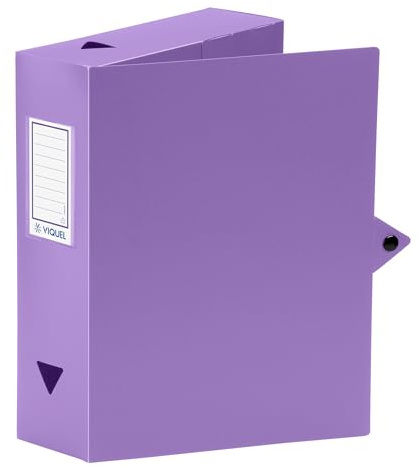 Viquel Class Doc Aktenbox aus Polypropylen, Rückseite: 80 mm, Lila