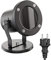 ledscom.de Gartenstrahler MIBU für außen, IP55, Stecker, schwarz, 1x GU10 max. 15W