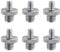 Jopto 6Pcs 1/4 inch Male to 3/8 inch Male Metal Threaded Screw Adapter Tripod Screw Converter for Camera, Tripod, Monopod, Shoulder Rig, Light Stand, Camera Cage