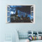 Magie 3D Fenster Burg Wandaufkleber Aufkleber Harry Potter Landschaft Pvc Vinyl Wandtattoos Poster Kunst Wohnkultur 50 * 70 Cm