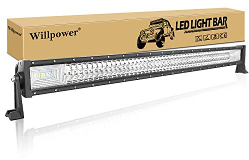 Willpower LED Arbeitsscheinwerfer 42 Zoll 540W Zusatzscheinwerfer 12V 24V 6000K Wasserdicht Strahler Flutlicht Offroad Scheinwerfer Arbeitslicht Zusatzscheinwerfer Bar für Auto Traktor SUV ATV