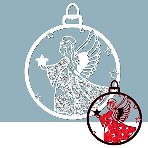 YunTrip Stanzformen für Kartenherstellung, Engel-Mädchen, Stern, Metall-Stanzformen für DIY Scrapbooking, Alben, Prägung, Foto, Basteln, Papier, Karten, dekorative Bastelarbeiten