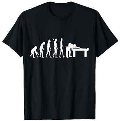 Pool Billard Evolution Snooker Player Table 8 Ball T-Shirt