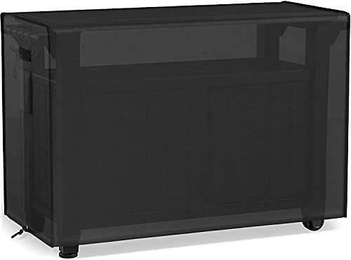 COOSOO 132,1 cm Outdoor-Abdeckung für Keter Unity XL, tragbarer Tisch und Aufbewahrungsschrank, 600D, PVC, wasserdicht, strapazierfähig, staubdicht, Vorbereitungstischabdeckung, reißfest