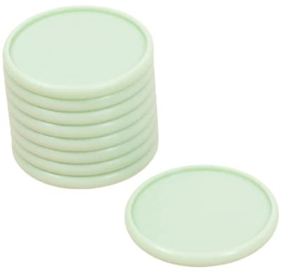 Craftelier - Kunststoffscheibenringe L zum Binden von Planern, Agenden oder Alben | Ideal für Scrapbooking und andere Bastelarbeiten | Packung mit 9 Stück 45mm Durchmesser - Farbe Mintgrün