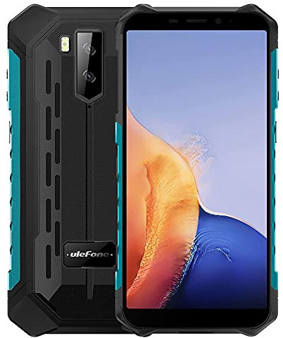 Ulefone ARMOR X9, Android 11 4G Rugged Smarphone, 3GB RAM 32GB ROM, 5,5 Cellulare Robusto IP68, Dual SIM, Tripla Fotocamera Subacquea 13MP, Batteria 5000mAh, Sblocco Facciale, GPS NFC Verde