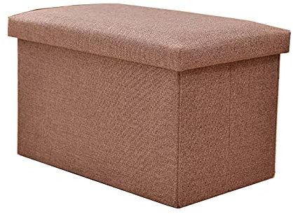 FOGUO Sitzbank mit Stauraum Balkon, Sitzhocker mit Stauraum, Sitzwürfel mit Deckel, Fußbank Truhen Aufbewahrungsbox Faltbar, Sitzpouf Bodenkissen