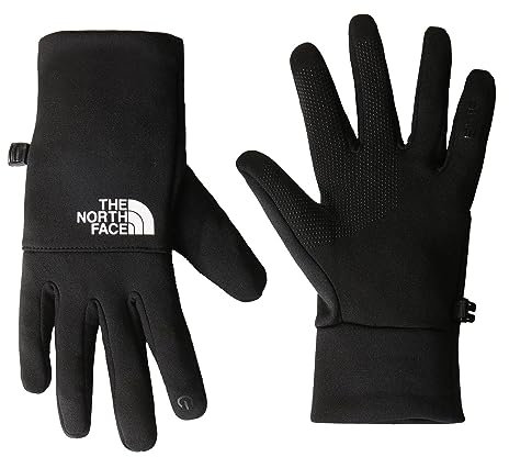 THE NORTH FACE NF0A4SHAHV2 ETIP RECYCLED GLOVE Gloves Unisex Adult Black-White Logo Größe XS