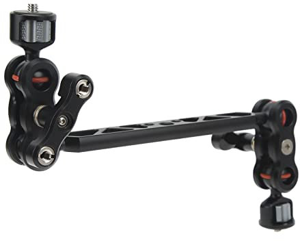 13in/34cm Adjustable Articulating Friction Magic Arm Super Clamp Camera Articulating Arm Aluminum Alloy CNC Anodizing Extension Arm Extension Arm Camera for LED Light