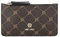 Nine West Damen Linnette Coin Card Case Wallet, Braun/schwarzes Logo, Einheitsgröße