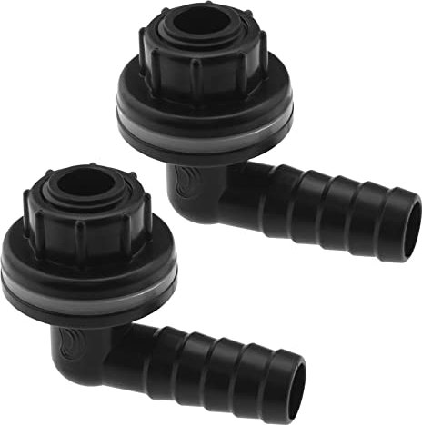 YINETTECH 2 connettori di ricambio per serbatoio dell'acqua, in plastica, impermeabili, accessori per giardino, aiuole, prati