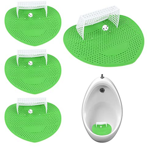 4 Piece Pastilles Urinoir,RUNEAY Ecrans pour Urinoir Filtre à Urinoir Spatter-Less Filtres Desodorisant Urinoir avec Parfum pour Toilettes pour Homme au Bureau Stades Écoles Maison