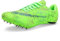 SDEQA Zapatillas de Clavos Atletismo Unisex, Zapatos con Clavos Antideslizantes Ligeras Atletismo para Velocidad Sprint,Verde,37 EU