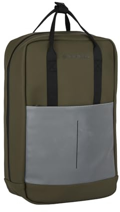 New Rebels Bowie Cape Coral Olive Grün 15L Rucksack Reflektion Wasserabweisend Laptop 13.3