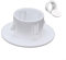 Zoegneer Cache-trou décoratif en plastique pour climatiseur, blanc, 40 mm