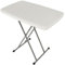 HUOLE Verstellbarer Klapptisch für Laptop, TV-Fach-Partytisch Klapptisch Balkontisch höhenverstellbar Beistelltisch Campingtisch klappbar 6 kg Kunststoff Metallgestell