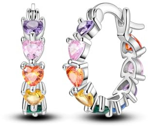 Parmuz 925 Sterling Silber -Ohrring -Reifen für Frauen Leichter Stern Moon Evil Eye Twughed Huggie Hoop Ohrringe mit kubischen Zirkonia hypoallergen klobig ähnen Ohrringen