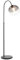 casa NOVA Bogenstehlampe - 48 x 140 cm - 1-flammig - Rauchfarben - Schwarz - Metall - Glas