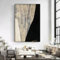 ZHUOYA Maßgefertigtes großes Wandbild, Wabi Sabi Ölgemälde, abstrakte Gemälde, zeitgenössische Wanddekoration, moderne Wohnzimmerdekoration, 70 x 100 cm, rahmenlos