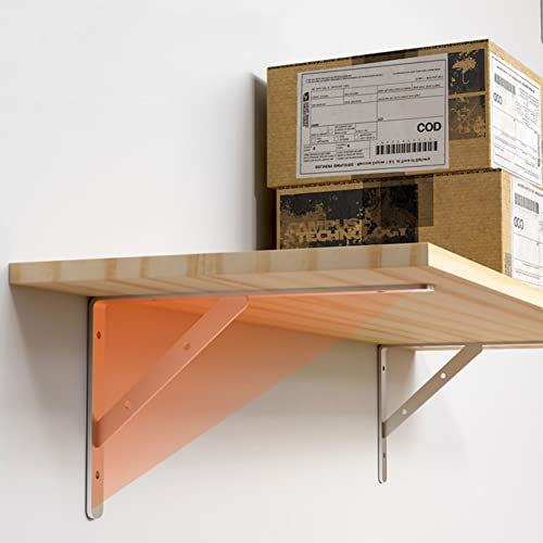 Generic Scaffale Sospeso da Parete per Garage, Ripiani in Legno Versatili per Cucina, Lavanderia e Casa, Scaffalatura in Metallo per Elettrodomestici e Attrezzature