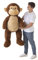 Creaciones Llopis Oso de Peluche Gigante 140 cm., Animales de Peluche, Perro de Peluche Gigante (Mono Gigante, 140 cm.)