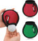 AYESY Golfbälle Reiniger Tasche, 2 Stücke Tragbare Golfball Tasche Golfball Reinigungsbeutel mit Karabiner Doppellagige wasserdichte Golf-Reinigungstasche Golfzubehör Geschenke （Rot und Blau）