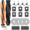 Accessoires pour Dreame X50 Ultra Complete/ L50 Pro Ultra/L40s Pro Ultra, JKOISL 2 brosses à roulettes principales, 6 sacs à poussière, 4 brosses latérales, 2 filtres, 4 serpillères