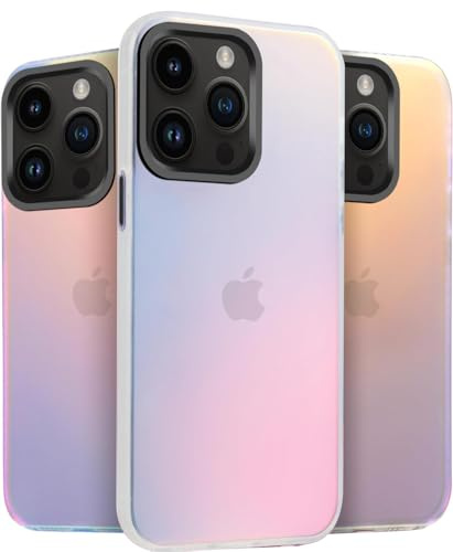 Yojiong Hülle für iPhone 13 Pro Max (6.7), Glitzer Matte Handyhülle [Farbwechsel-Effekt], stilvolle und Einzigartig, Stoßfest Kratzfeste Schutzhülle, Bunt