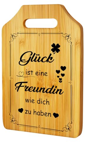 Geschenke für Freundin, Bambus Schneidebrett Freundin Geschenk Geburtstag, Beste Freundin Geburtstagsgeschenk, Freundin Geschenk Weihnachten, Weihnachtsgeschenke für Freundin