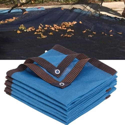 Filet Protection Piscine pour Feuilles Filet, Voile D'ombrage Serre, Rectangulaire Couverture Volet Piscine, Gardez Votre Piscine Propre(4x8m(13 * 26ft))