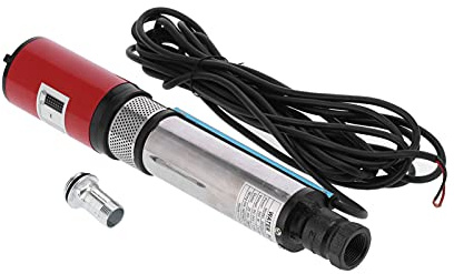 CHICIRIS DC-Tiefbrunnenpumpe, Großer Durchfluss, Hoher Hub, 35 M Kopf, Messingmotor, Solarwasserpumpe mit Schwimmendem Laufrad aus Technischem Kunststoff, Anti-Sand, für Schnelle