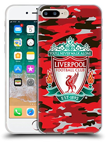 Head Case Designs Officially Licensed Liverpool Football Club Club Colourways Crest Camou Gel Case [Military Grade Protection] Compatible With Apple iPhone 7 Plus/iPhone 8 Plus