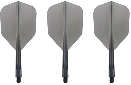 Condor Zero Stress Flight System - Small Clear Black - Dart Flights Short