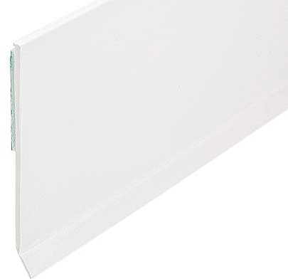 Flachleiste Kunststoffleiste Fensterleiste mit Gummilippe (B: 80mm | L: 1m)