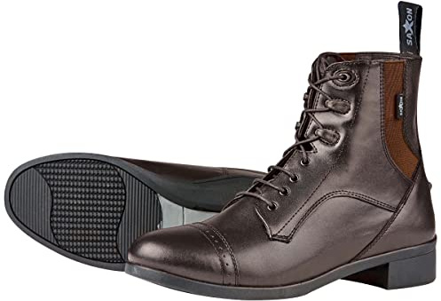 Saxon Syntovia Zip Paddock Boots, Brown, Ladies 8.5