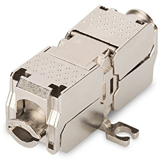 DIGITUS CAT-6A Kupplung Geschirmt - 500 MHz 10GBase-T - für Feldanwendung - Keystone-Design - AWG 22-26 - Vernickelte Kontakte - CAT-6A Verbinder