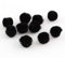 Perlin - Pompons Pompon 30mm Schwarz Bommel 100stk Nähen Tilda Basteln Borte bälle Flauschigen Plüsch Bälle für Lustige DIY Kreative Handwerk DEK87 x5