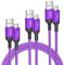 Elebase Câble Chargeur USB Type C 0.5M/1M/2M 3 Pack,Cordon Charge Nylon pour Kindle Fire HD 11 10 9 2020 2021,iPhone 16 15 Max,Samsung Galaxy S24 S23 S22,A54 A53 A52,A32,A53,A73 A72,Z Fold Flip 4 5 6