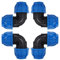 4Pcs PE Coude en Plastique Connecteur 32mm à 32mm Coude Raccord De Tuyau d'eau Adaptateur Raccord Rapide De Raccord