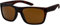 La Optica B.L.M. Herren Sonnenbrille UV400 Männer Sportbrille Fahrradbrille - Gummiert Braun (Gläser: Braun)